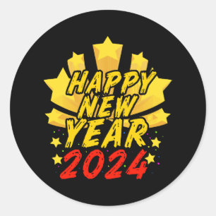 Sticker Rond Bonne année 2024