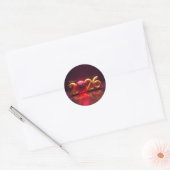 Sticker Rond Bonne année 2026 (Enveloppe)