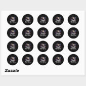 Sticker Rond Bonne année 2026 Costume Party Friends Famille U (Feuille)