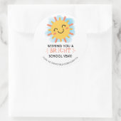 Sticker Rond Bonne année scolaire (Sac)