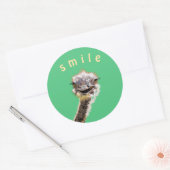 Sticker Rond Bonne autruche (Enveloppe)