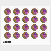 Sticker Rond Bonne Chance ! (Feuille)