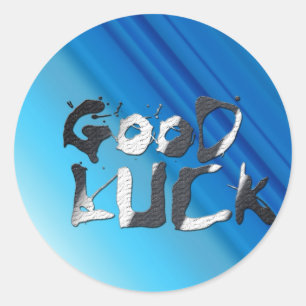 STICKER ROND BONNE CHANCE 1