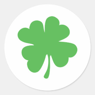 Sticker Rond Bonne chance Cloverleaf - Shamrock - trefoil