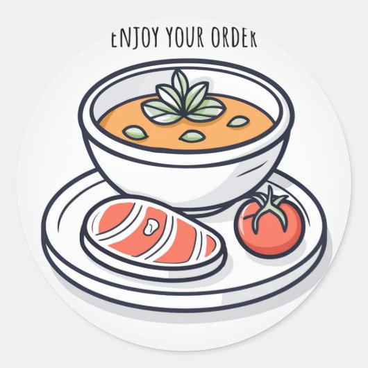Sticker Rond Bonne commande (Devant)