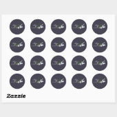 Sticker Rond Bonne conception de Pâques (Feuille)