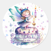 Sticker Rond Bonne fête d'anniversaire 01 (Devant)