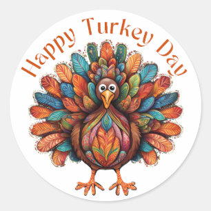 Sticker Rond Bonne fête de la Turquie