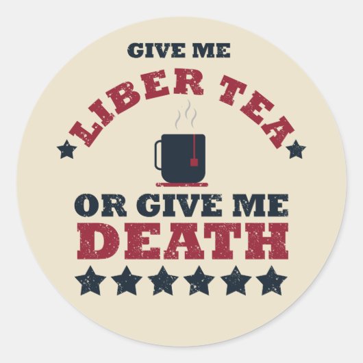 Sticker Rond Bonne fête de l'indépendance 4 juillet drôle (Devant)