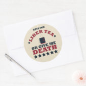 Sticker Rond Bonne fête de l'indépendance 4 juillet drôle (Enveloppe)