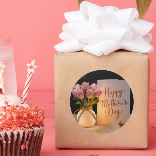 Sticker Rond Bonne fête des mères (Fête)