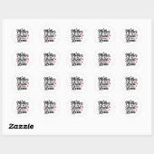 Sticker Rond Bonne fête des mères (Feuille)