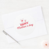 Sticker Rond Bonne fête des mères (Enveloppe)