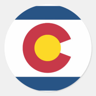 Sticker Rond Bonne fête du Colorado !