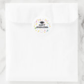 Sticker Rond bonne graduation (Sac)