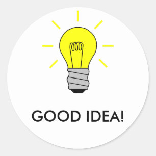 STICKER ROND BONNE IDÉE !