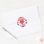 Sticker Rond Bonne infirmière (Enveloppe)