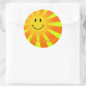 Sticker Rond Bonne journée ! (Sac)