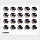 Sticker Rond Bonne nuit (Feuille)