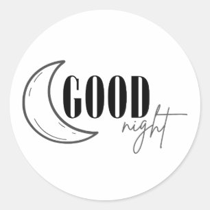 Sticker Rond Bonne nuit