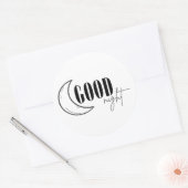 Sticker Rond Bonne nuit (Enveloppe)