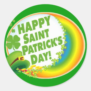 Sticker Rond Bonne Saint Patrick !