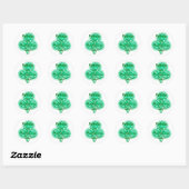 Sticker Rond Bonne Saint Patrick ! (Feuille)