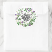 Sticker Rond Bonne Saint Patrick. Aquarelle Cloison C (Sac)