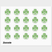 Sticker Rond Bonne Saint Patrick ! Poignet (Feuille)
