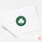 Sticker Rond Bonne Saint Patrick's Day (Enveloppe)