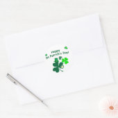 Sticker Rond Bonne Saint Patrick's Day (Enveloppe)