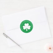 Sticker Rond Bonne Saint Patrick's Day (Enveloppe)