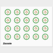 Sticker Rond Bonne Saint Patty's Day (Feuille)