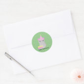 Sticker Rond Bonne Souris de fête d'anniversaire (Enveloppe)