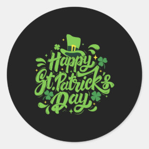 Sticker Rond Bonne St Patrick's Day - Irish Heritage St Pattys
