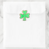 Sticker Rond Bonne St. Patrick's Day Shamrock sucre cookies (Sac)