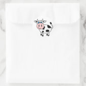 Sticker Rond Bonne vache - Personnalisable ! (Sac)