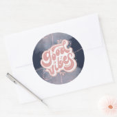 Sticker Rond Bonne Vibration (Enveloppe)