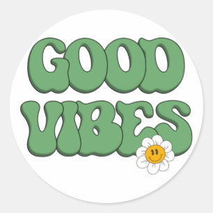 Sticker Rond Bonne Vibration