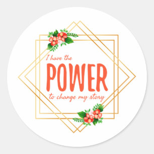 Sticker Rond bonnes vibes affirmations pour les travailleurs