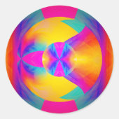 Sticker Rond Bonnes vibrations (Devant)