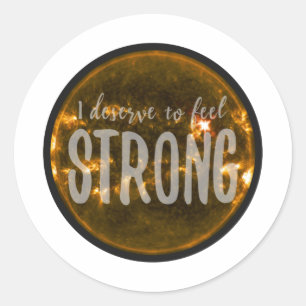 Sticker Rond bonnes vibrations motivation de l'acceptation de s