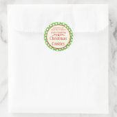 Sticker Rond Bonnets-cadeaux pour l'échange de biscuits pois ve (Sac)