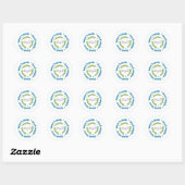 Sticker Rond bons amis du bunco (Feuille)