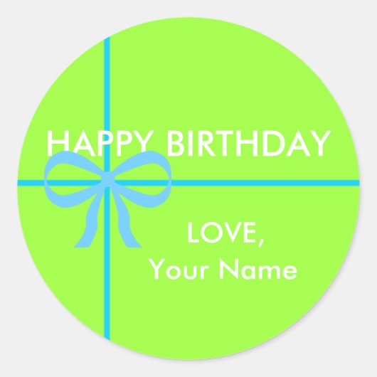 STICKER ROND BONS BÂTIMENTS D'ANNIVERSAIRE (Devant)