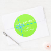 STICKER ROND BONS BÂTIMENTS D'ANNIVERSAIRE (Enveloppe)