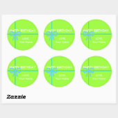 STICKER ROND BONS BÂTIMENTS D'ANNIVERSAIRE (Feuille)