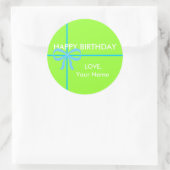STICKER ROND BONS BÂTIMENTS D'ANNIVERSAIRE (Sac)