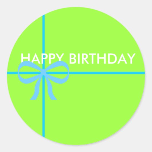 STICKER ROND BONS BÂTIMENTS D'ANNIVERSAIRE (Devant)