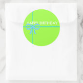 STICKER ROND BONS BÂTIMENTS D'ANNIVERSAIRE (Sac)